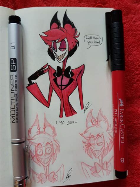 More Alastor Sketches Hazbin Hotel Official Amino