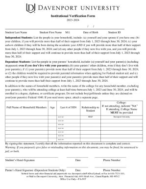 Fillable Online Financial Aid Iv Custom Verification Worksheet