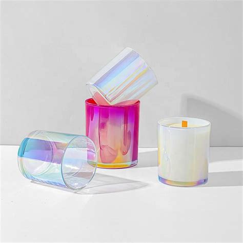 Ml Oz Luxury Custom White Empty Holographic Glass Iridescent