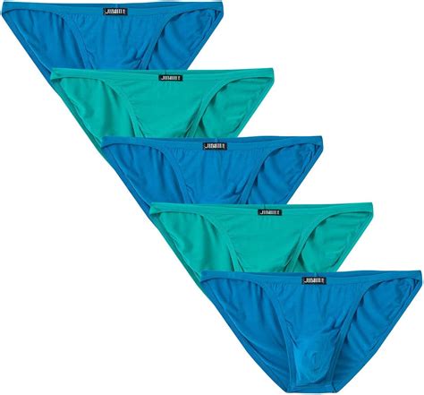 JINSHI Men G String Low Rise Bikini Briefs Underwear Multipack At Amazon Mens Clothing Store
