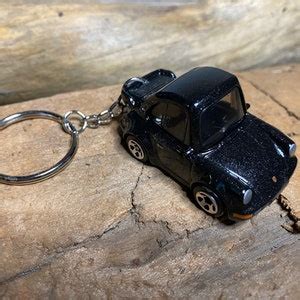 Custom Porsche 911 Turbo 3 6 964 Tooned Hot Wheels Keychain Porsche 911 Keyring Sports Car