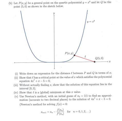 Solved B Let P X Y Be A General Point On The Quartic Chegg