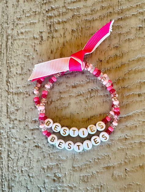 Valentines Day Bracelets Besties Friendship Bracelets Etsy In 2024