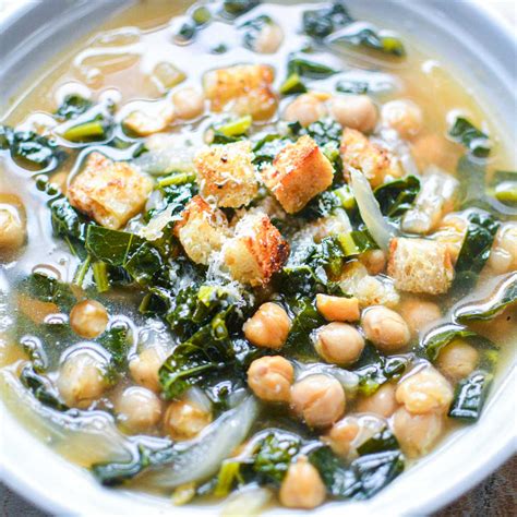 Kale Chickpea Soup Recipe Recipe Cart