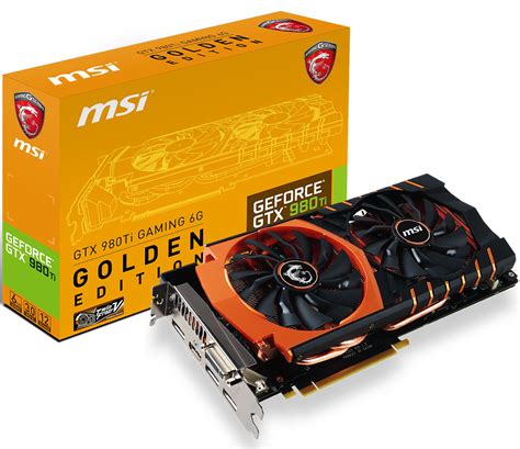 MSI Announces GeForce GTX 980 Ti Gaming Golden Edition TechPowerUp