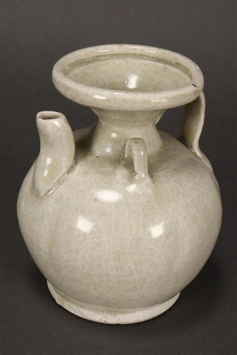 Green Glazed Song Dynasty Ewer With Loop Handle Asian Antiquities