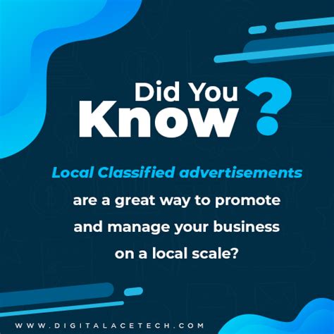 Local Classified Advertisements Are A Great Way To Promote And Manage Your Business On A Local S