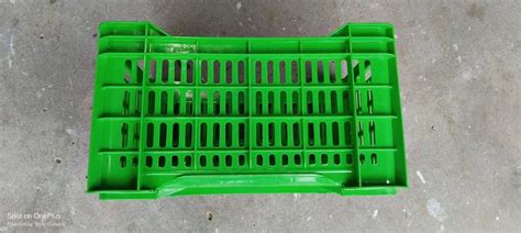 Blue Plastic Vegetable Crate Kg Outer Dimension Lxwxh X X