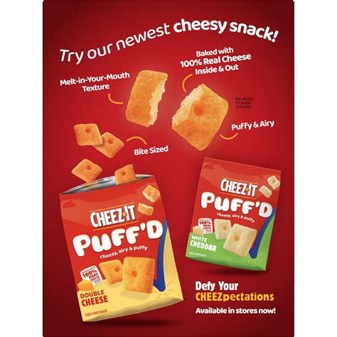 Cheez It Grooves Zesty Cheddar Ranch Cheese Crackers Peanut Free 9 Oz