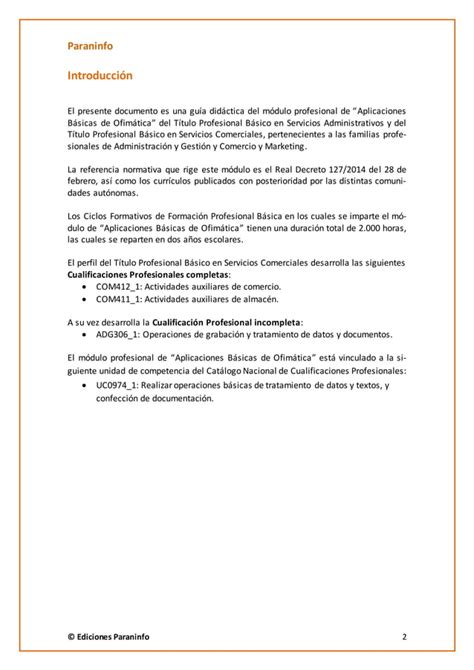 Aplicaciones B Sicas De Ofim Tica Programaci N Servicios Comerciales