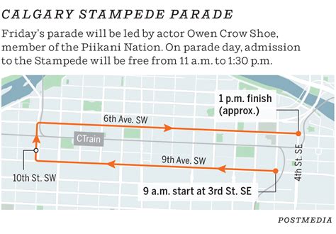 Stampede Parade Route 2024 - Leta Shayna