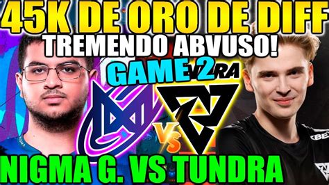 Nigma Galaxy Vs Tundra Bo Game Sumail Y Ammar Vs Skiter Dpc Weu