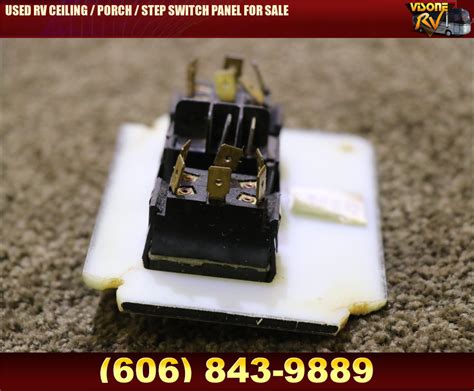 RV Components USED RV CEILING PORCH STEP SWITCH PANEL FOR SALE