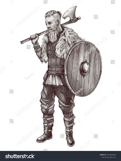 Viking Warrior Stock Illustration 1645964869 | Shutterstock