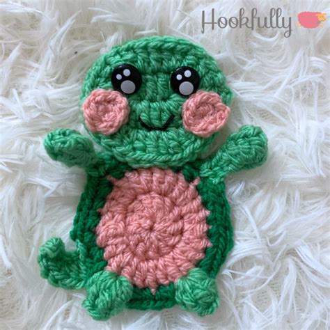 Free Crochet Baby Turtle Applique Pattern Hookfully