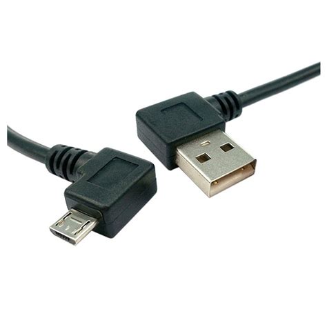 Custom Usb 20 มุมซ้ายไปยังมุมขวา Micro Usb Cable ผู้จัดจำหน่ายและผู้