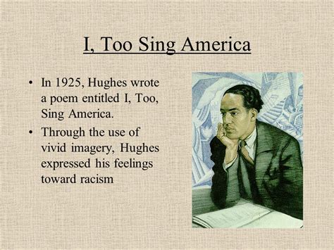 Langston Hughes I Too