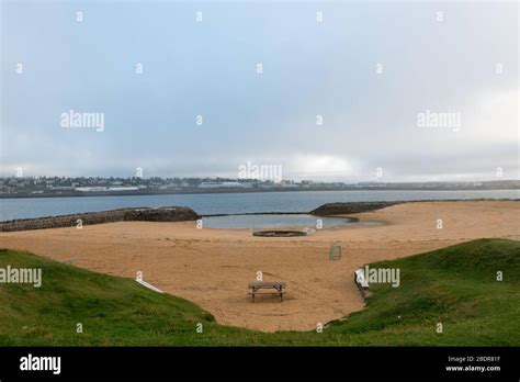 Nautholsvik Geothermal Beach in Reykjavik, Iceland Stock Photo - Alamy