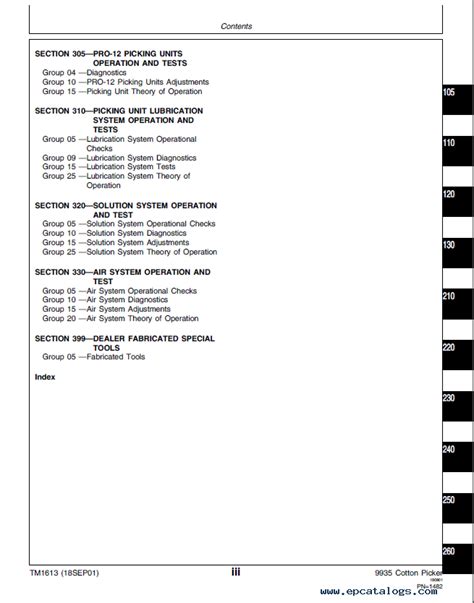 John Deere 9935 Cotton Picker TM1613 Technical Manual PDF