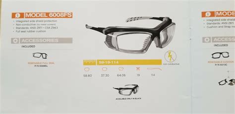 Armourx 6008fs Black Safety Glasses Frame With Demo Lenses New Ready For Rx Ebay