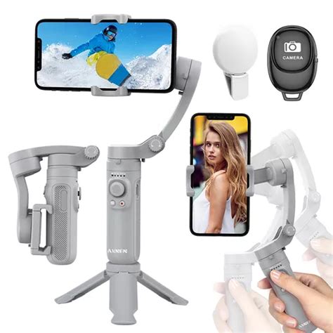 Estabilizador Celular Ejes Plegable Gimbal Profesional Color Gris