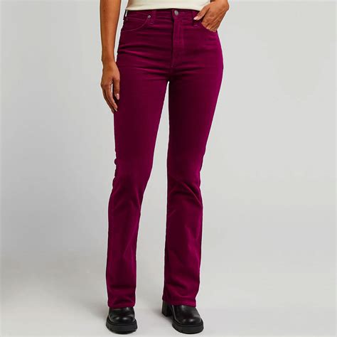 Lee Women S Breese Boot Retro Corduroy Jeans In Foxy Violet