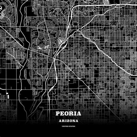 Peoria, Arizona, USA map | Map poster, Usa map, Poster template