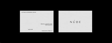 Nude Shop Clothing Store Logo Branding Behance