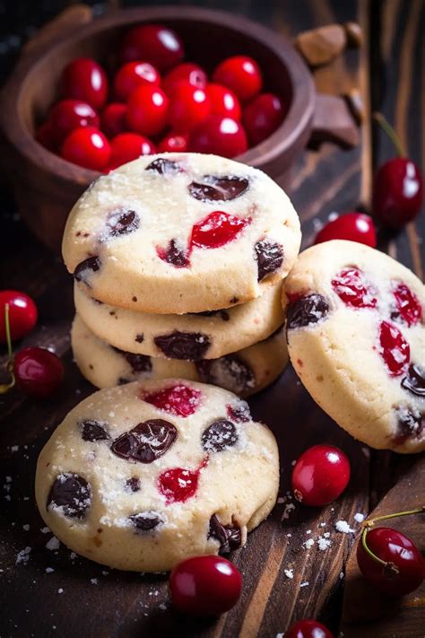 Christmas Maraschino Cherry Shortbread Cookies That Oven Feelin