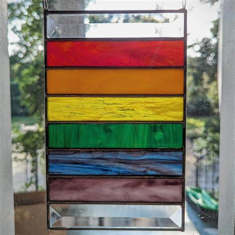 Gay Stained Glass Hanging Etsy