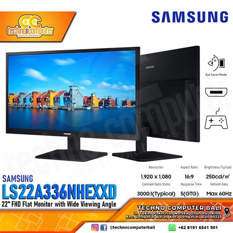 SAMSUNG LS22A336NHEXXD LED Monitor 22 Inch FHD 1920 X 1080 VA