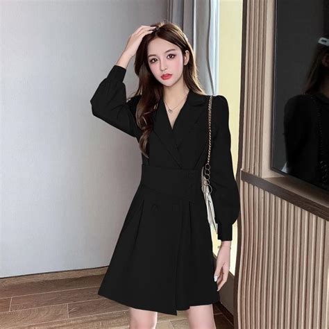 Black Suit Dress Womens Fashion Dresses And Sets Dresses On Carousell