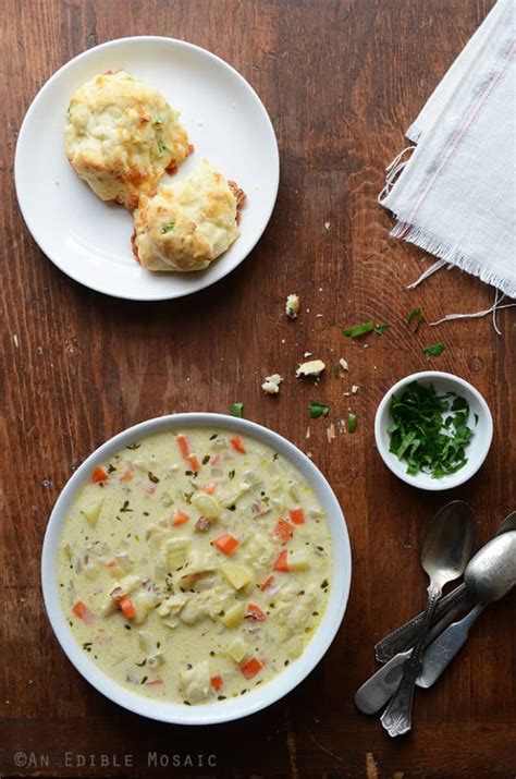 New England Fish Chowder Recipe - An Edible Mosaic™