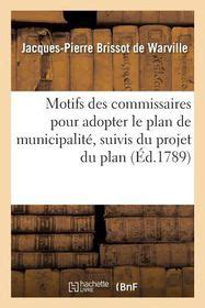 Motifs Des Commissaires Pour Adopter Le Plan De Municipalit Pr Sent