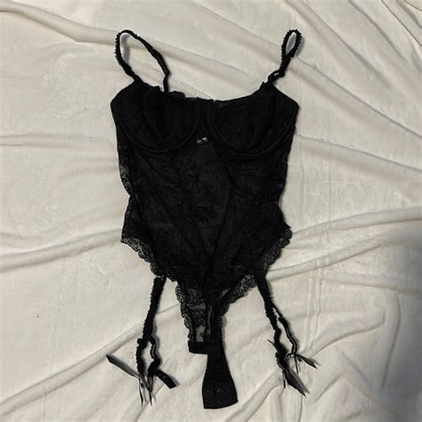 Victoria S Secret Intimates Sleepwear Victoria Secrets Sexy Black Lace Lingerie Poshmark