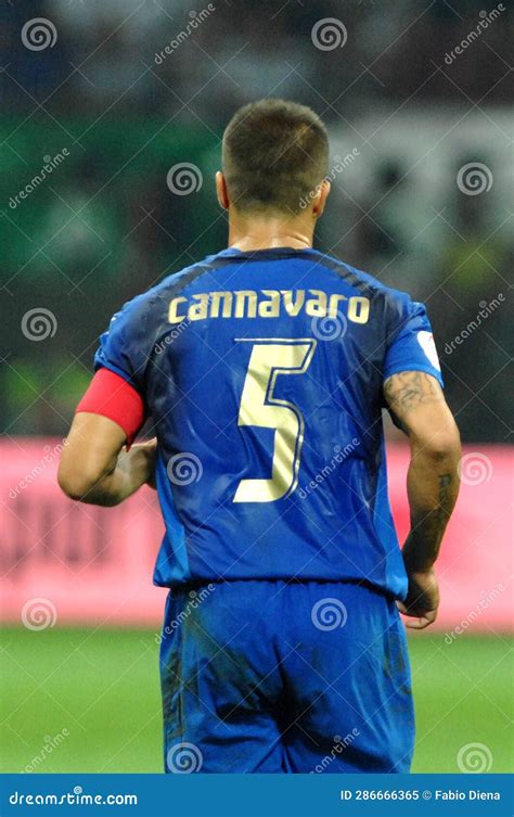 Fabio Cannavaro During The Italy France Match Editorial Image Image