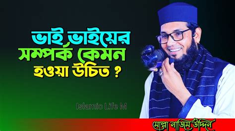 ভাই ভাইয়ের সম্পর্ক কেমন হওয়া উচিত Molla Nazim Uddin মোল্লা নাজিম