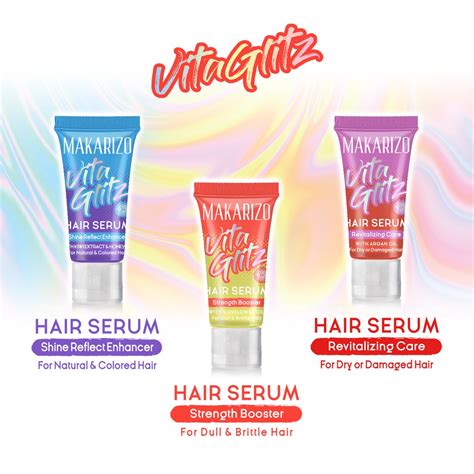 Jual Makarizo Vitaglitz Hair Serum Shine Reflect Enhancer Makarizo