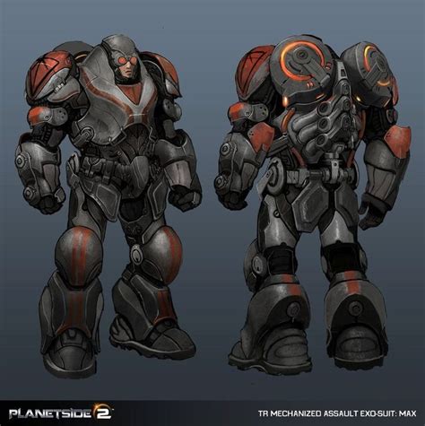 Terran Republic Max Planetside Sci Fi Concept Art Futuristic Armour