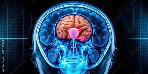 Brain MRI CT Scan showing diagnostic imaging for cancer and benign ...