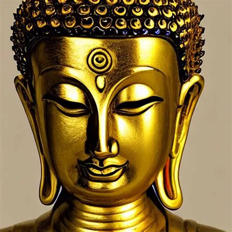 Buddha Full Body Symmetric Face Radiant Rings By Openart