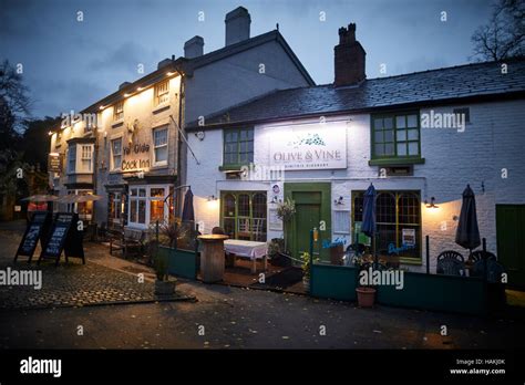 Manchester Didsbury Pubs Night Exterior Traditional Dusk Twilight Olive