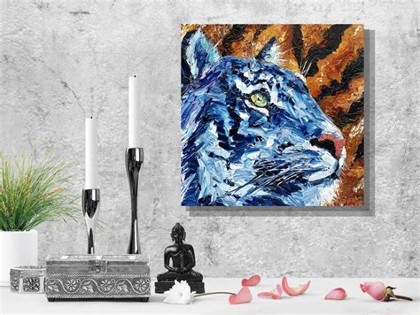 Siberian Tiger Painting Oil Original Art Impasto Oil Painting | Etsy