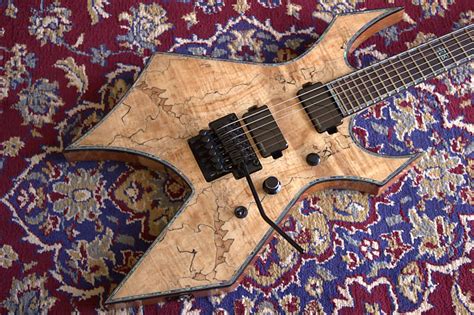 B C Rich Warlock Extreme Spalt Maple Top Neck Through W Reverb