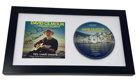 David Gilmour Signed Yes I Have Ghosts Framed Cd Cover Display Pink