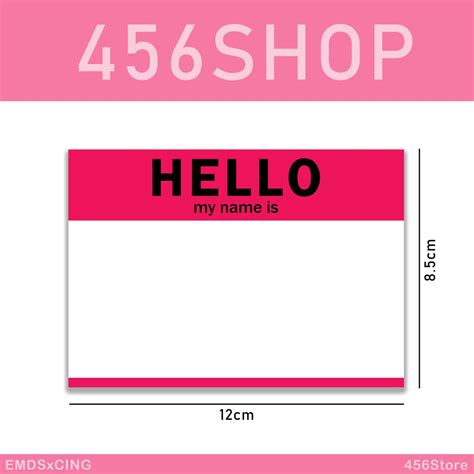 Jual Stiker HELLO My Name Is Vinyl / Biasa | Shopee Indonesia