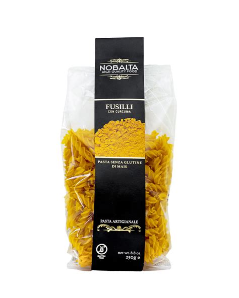 Fusilli Di Mais Alla Curcuma Senza Glutine Nobalta