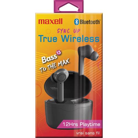 Maxell Sync Up True Wireless Bluetooth Earbuds Headphones Maxell