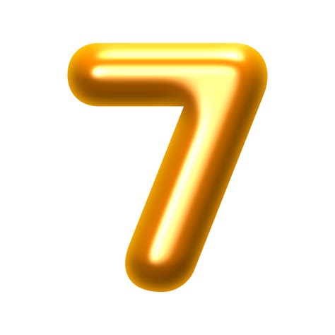 Golden 3d Numbers Png File 34617952 Png