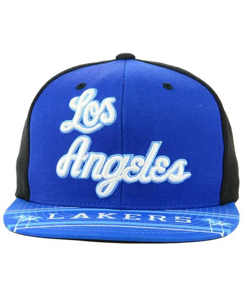 Mitchell Ness Synthetic Los Angeles Lakers Winning Team Snapback Cap